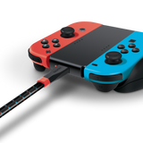 Bionik LYNX charge cable for Nintendo Switch charging Joy-Con controllers angle view