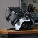 Power Stand™ by Bionik™ for Xbox One controllers on entertainment center